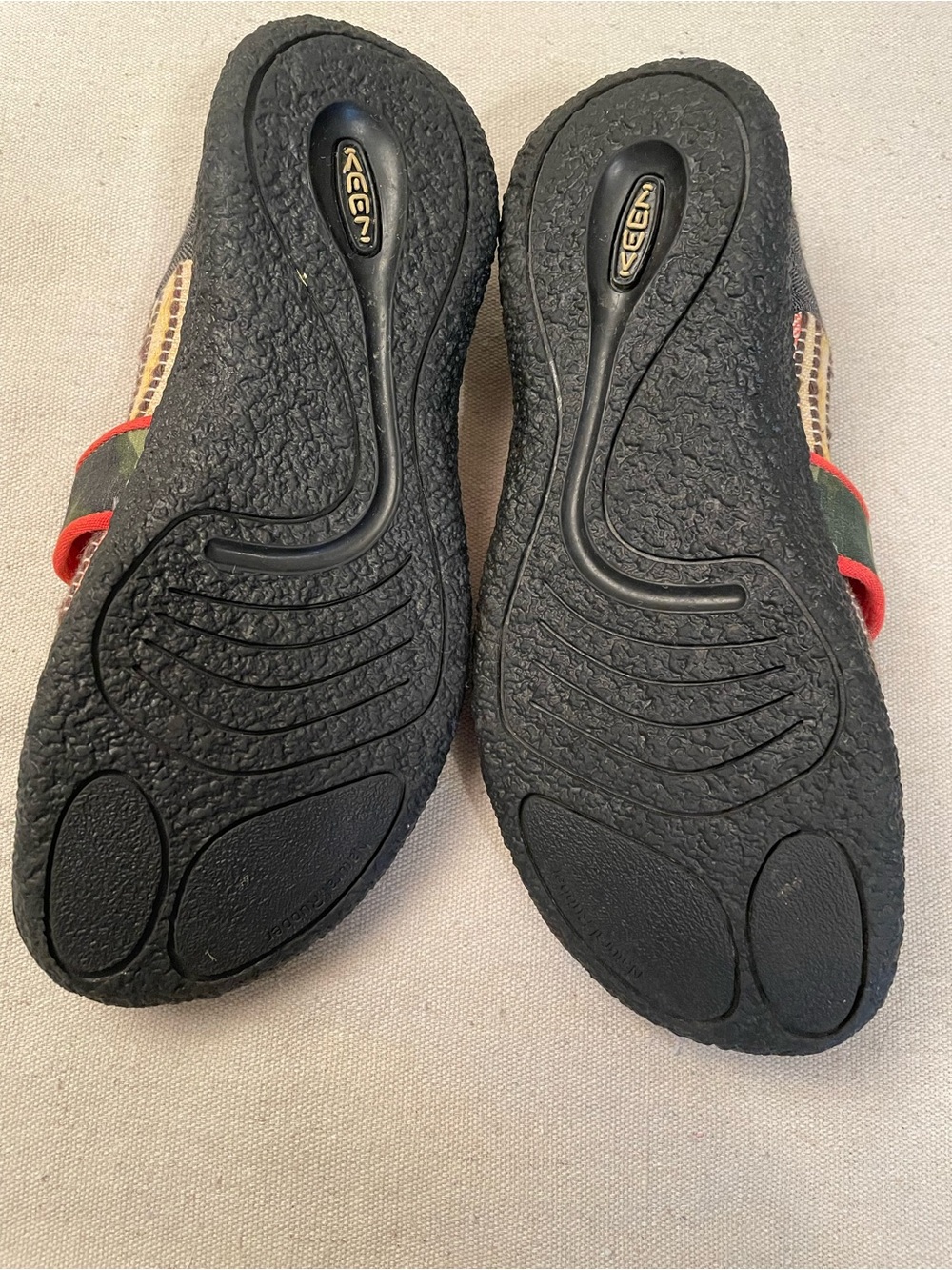 Keen Women’s Mary Jane Canvas Shoes, Colors of Orange, Gray, Green and Yellow - Picture 7 of 15